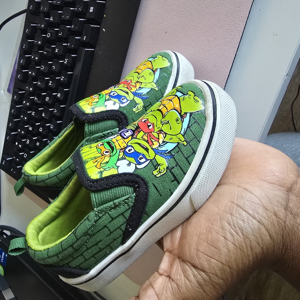 Kids Green Slip-On Shoes